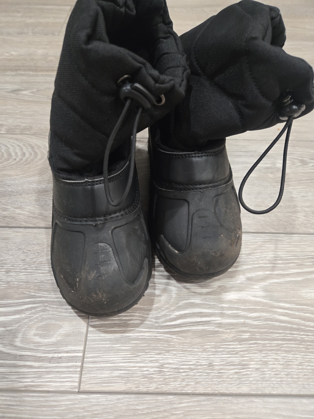 Black Insulated Winter Boots - Kids